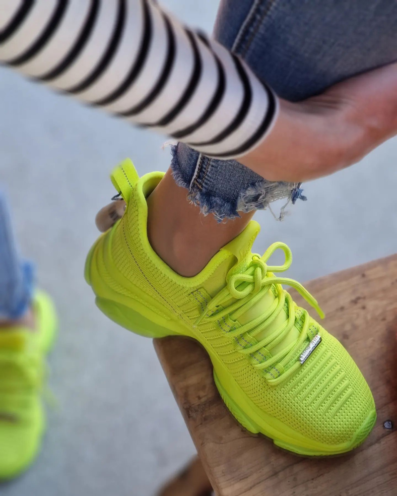 Steve madden sneakers neon clearance