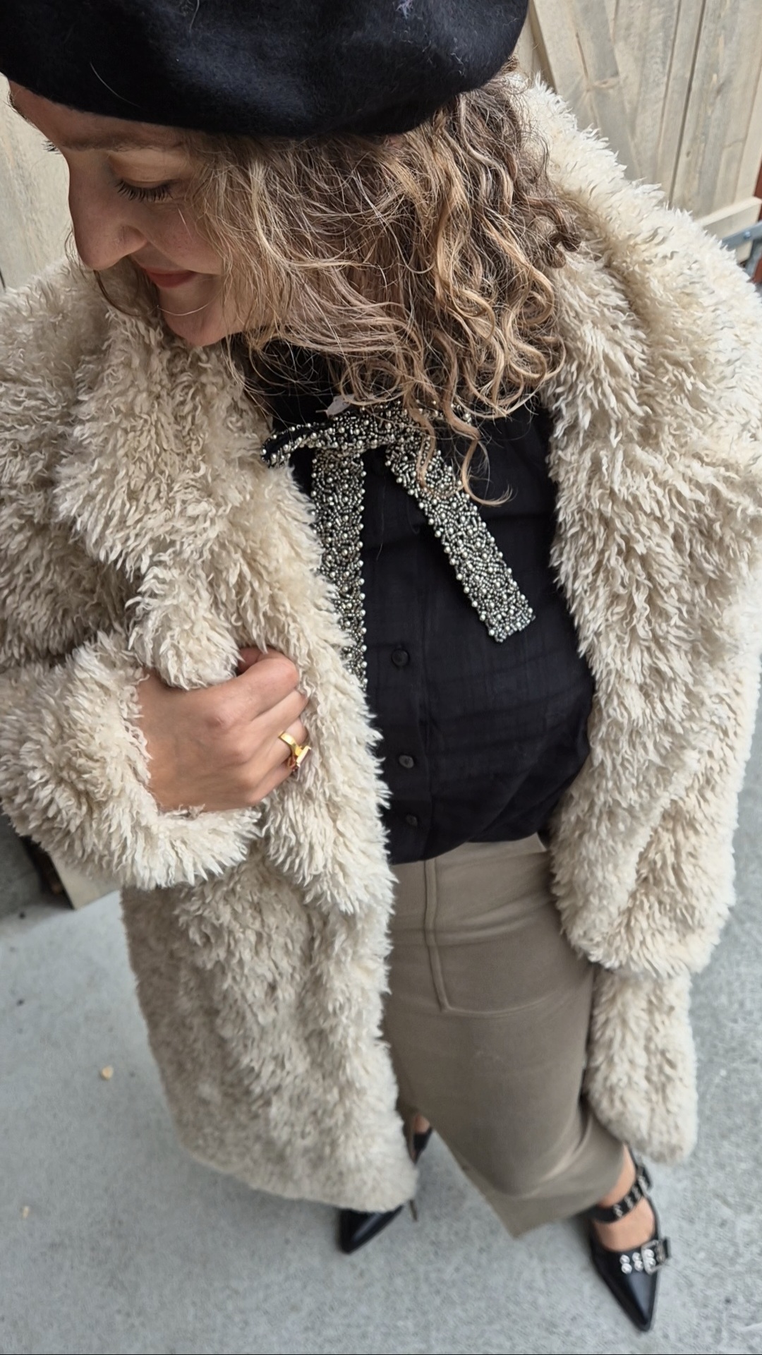 Lang Jakke 'Bent' - Grey main image 1